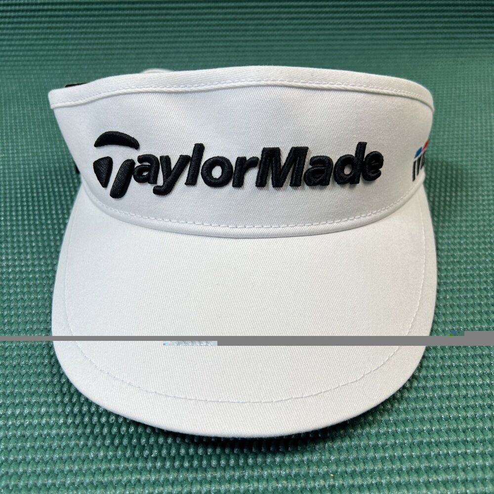 TaylorMade High Crown Golf Visor - Men's Adjustable - White - NWT